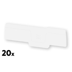 Weidmüller Abschlussplatte SEP 4C 2.5 Weiß (20 Stk.)