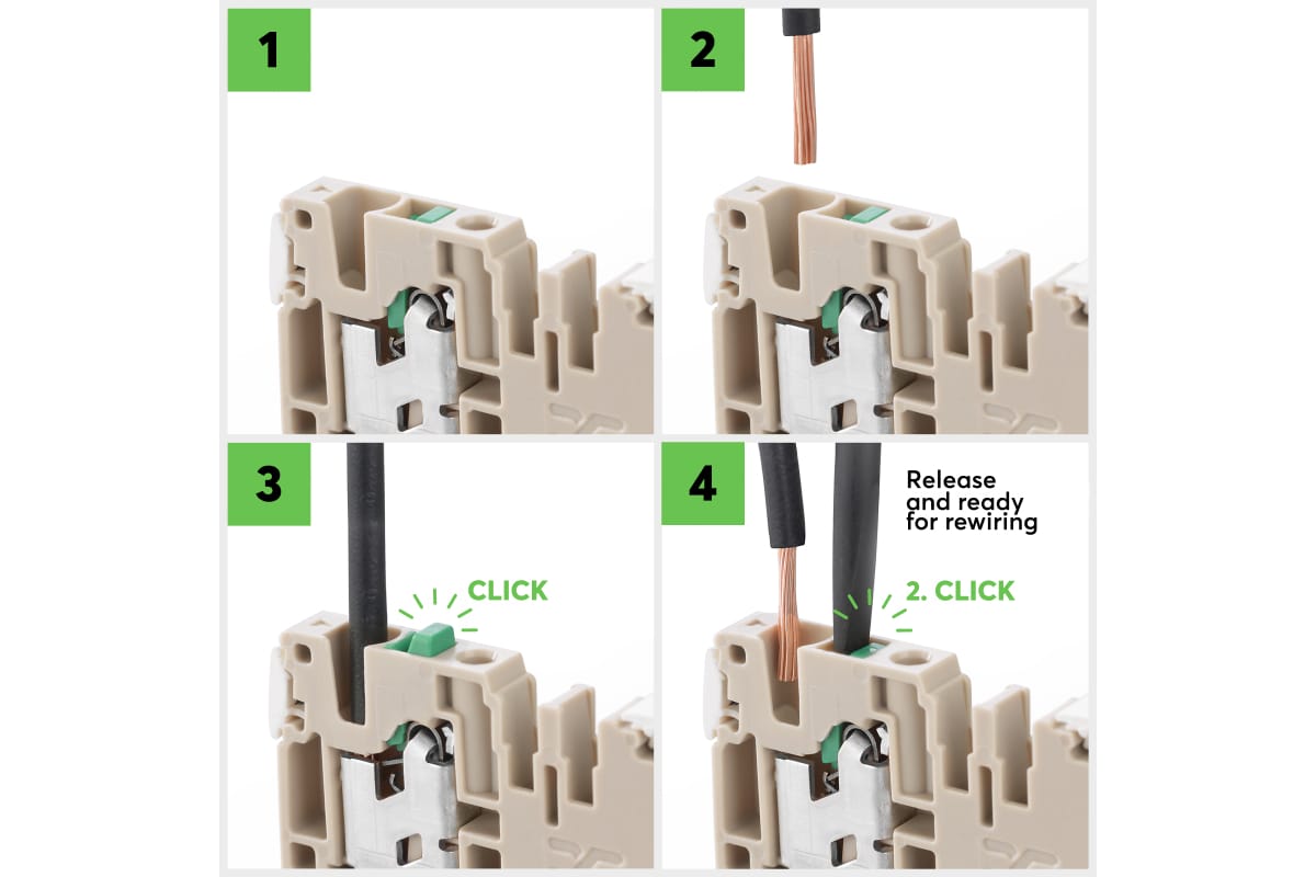 Weidmüller Durchgangs-Reihenklemme S4C 2.5 Grün (100 Stk.) – Bild 4