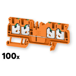 Weidmüller Durchgangs-Reihenklemme S4C 2.5 Orange (100 Stk.)