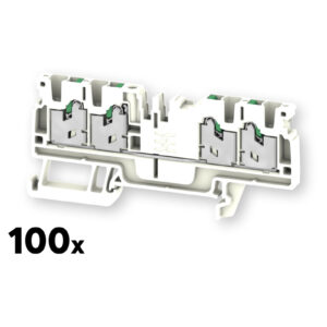 Weidmüller Durchgangs-Reihenklemme S4C 2.5 Weiß (100 Stk.)